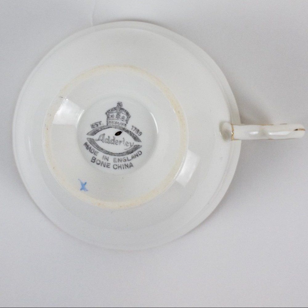 Rare Adderley Bone China Tea Cup made in England - Picture 7 of 9